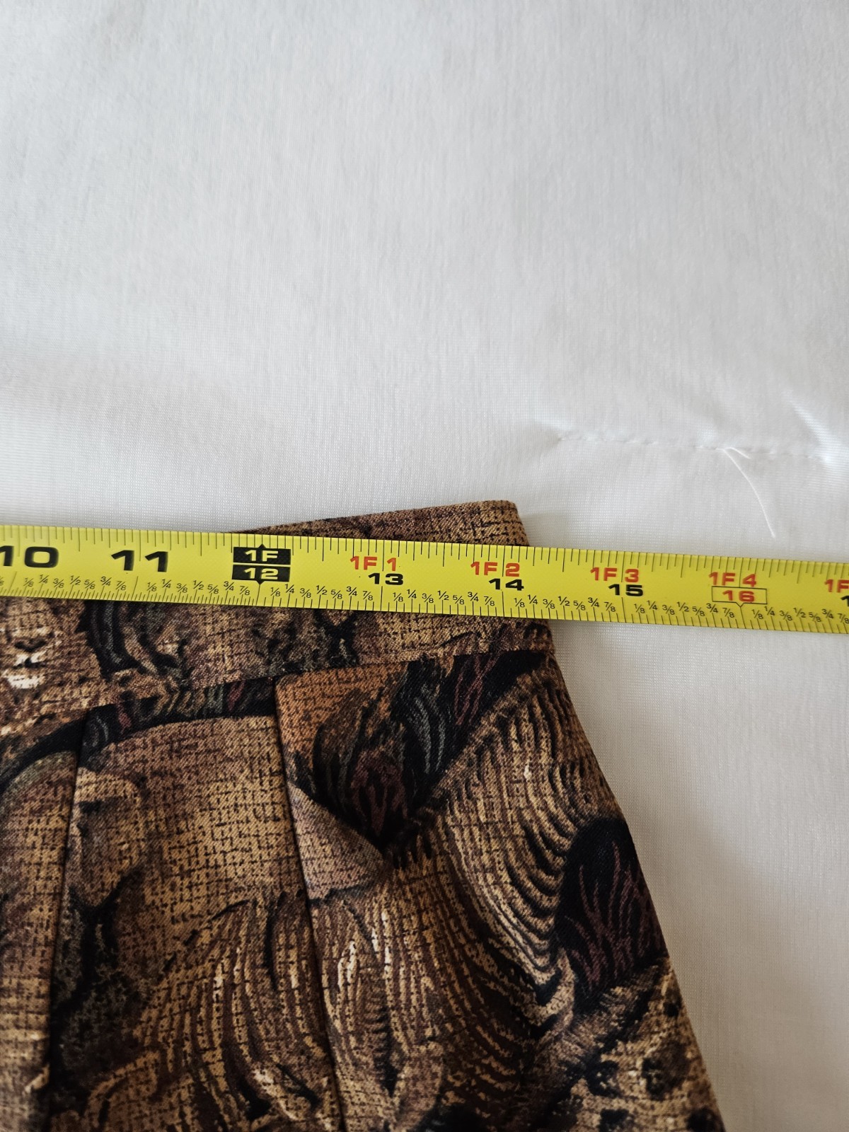 Vtg Sharon Young Animal Print Zebra Lion Giraffe Brown Corduroy-ish Pants 8