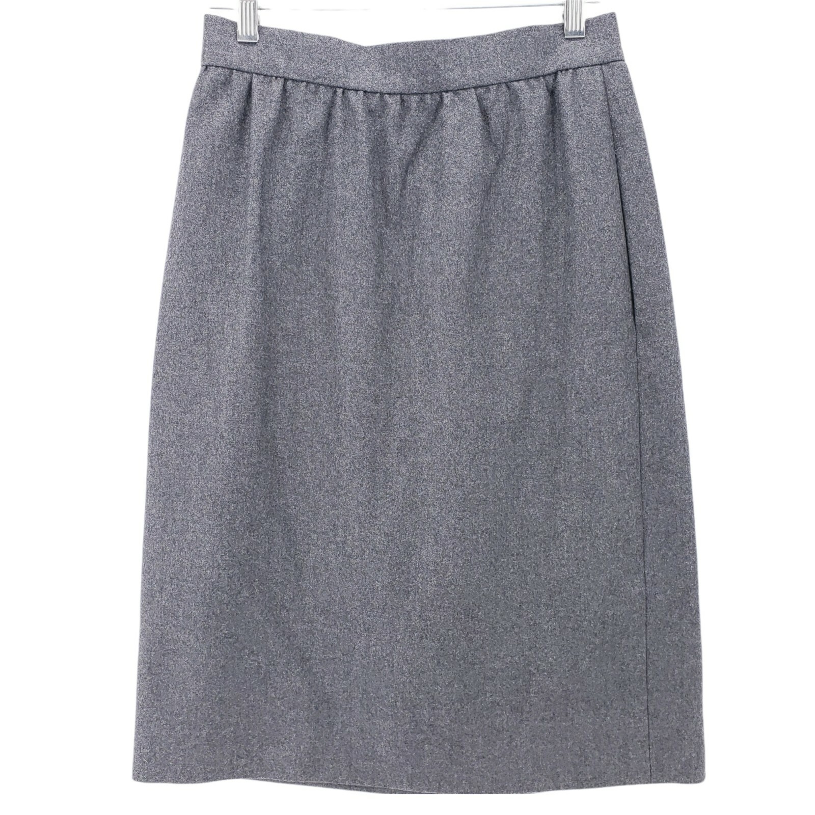 GIVENCHY NOUVELLE BOUTIQUE Vintage Faux Wrap Gray Skirt Size S/M