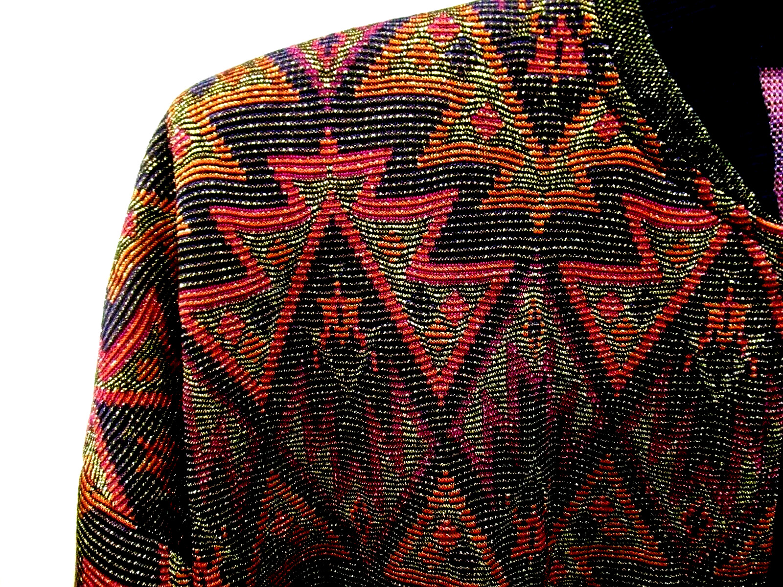 Kathleen Usherwood for Periphery jacket, gold red, Neiman Marcus, 44″ chest
