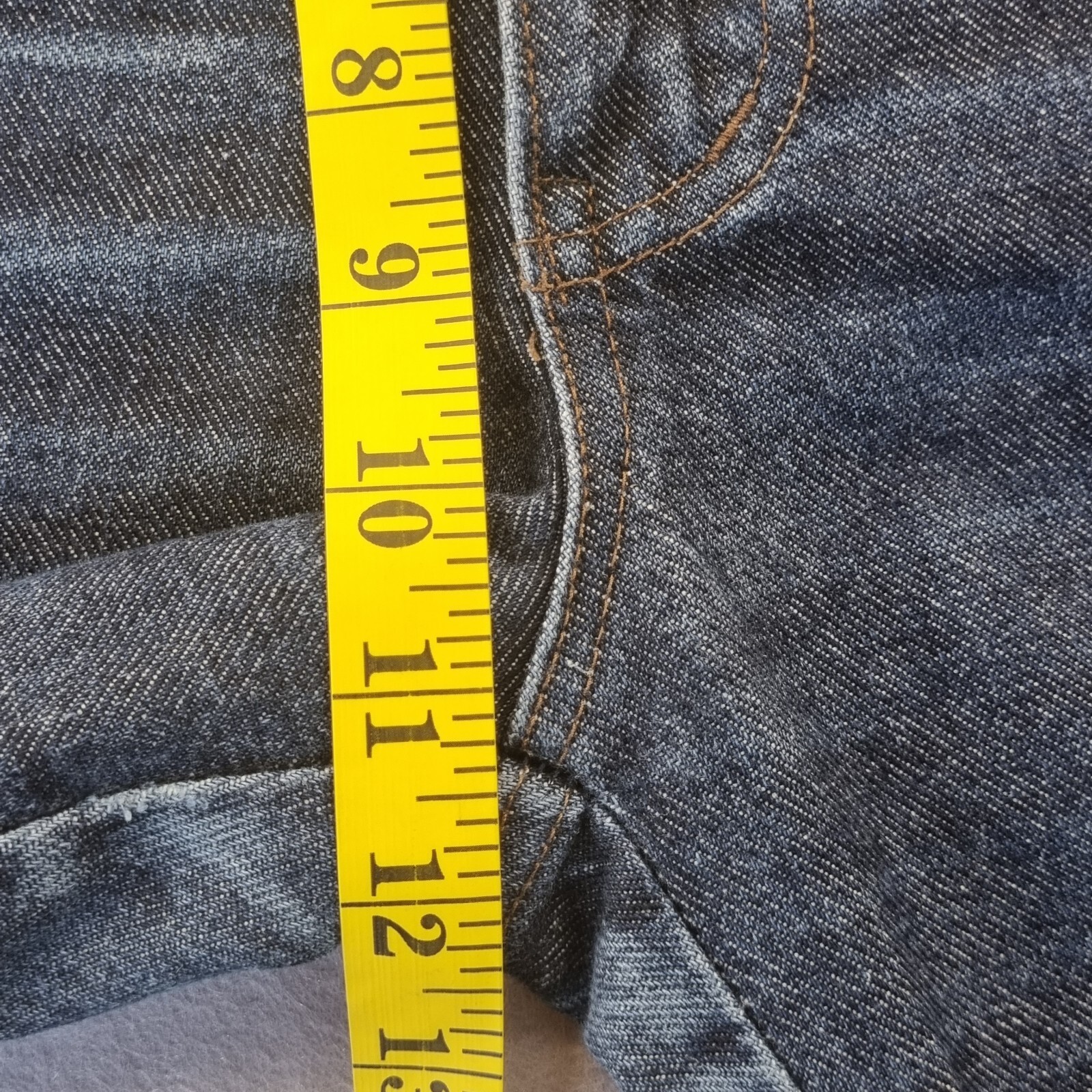VINTAGE High Rise Blue Denim Jeans sZ 28″ Tall Girls Jeans Baggy Tapered leg