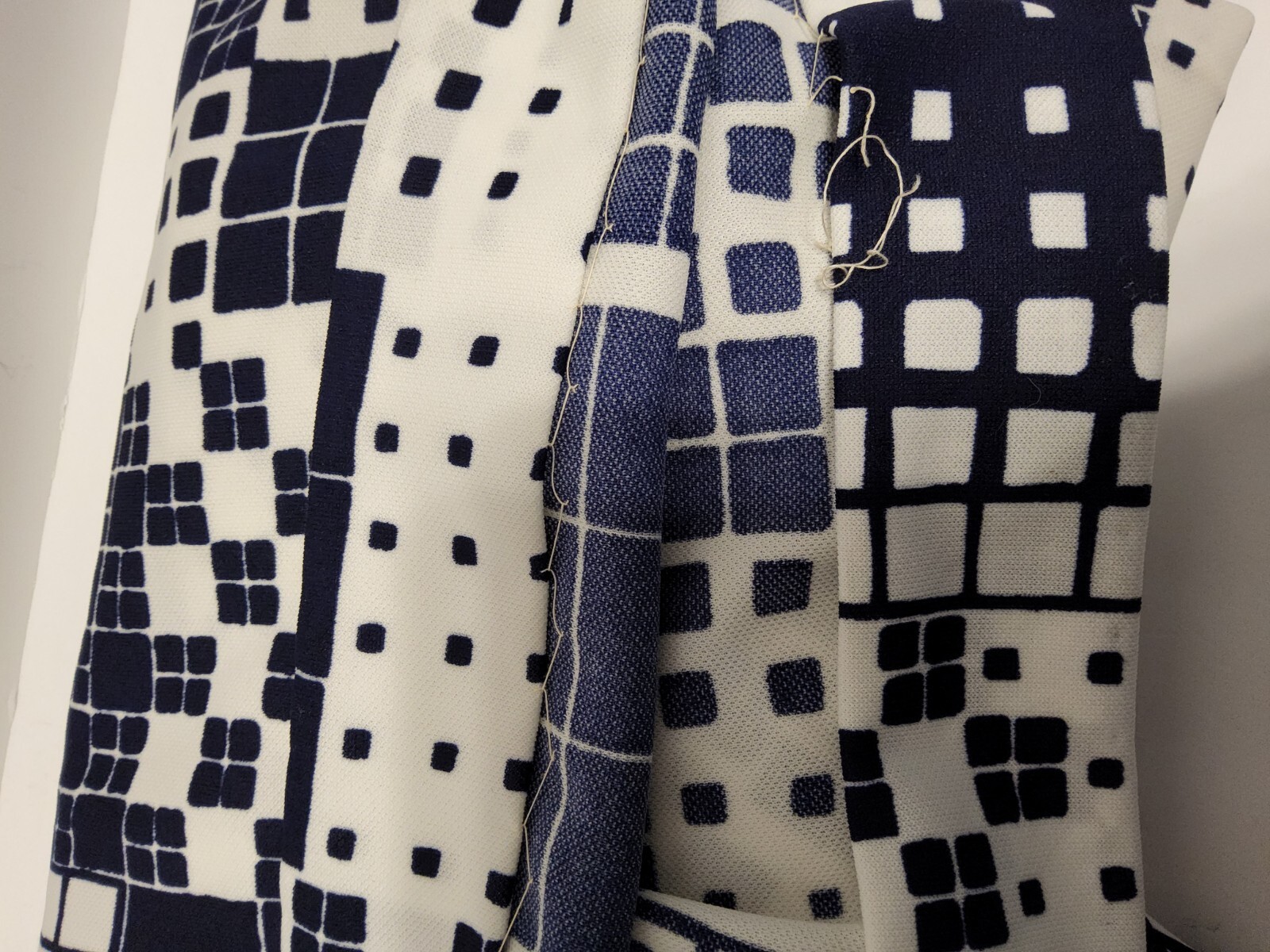 Vintage 1960s Bleeker Street Keyhole Dress Blue White