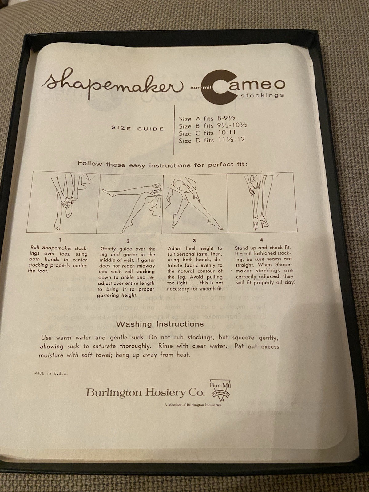 VTG Cameo Stockings Seamless B 9 1/2 – 10 1/2 – 2 Pair Marked 1 Pair Unmarked