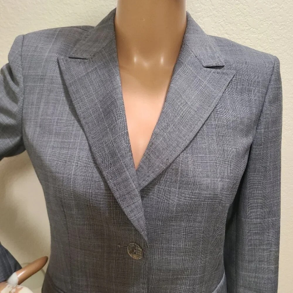 VINTAGE PIERRE CARDIN PARIS TAILORED FITTED BLAZER JACKET HANDSTITCHED sz 36