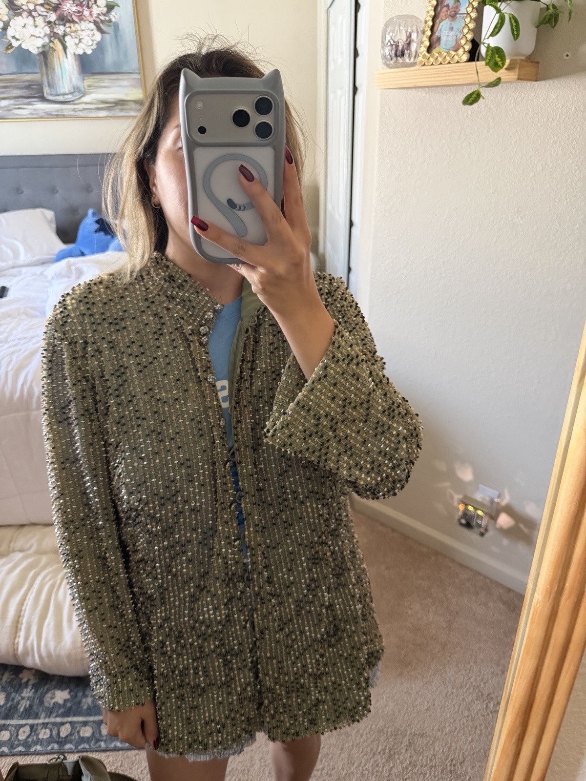 Vintage Beaded Dress Jacket