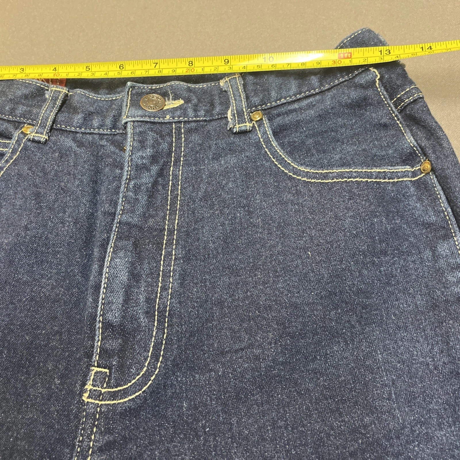 Vintage Sasson 70s Contrast Stitch Jeans Size 11 Juniors