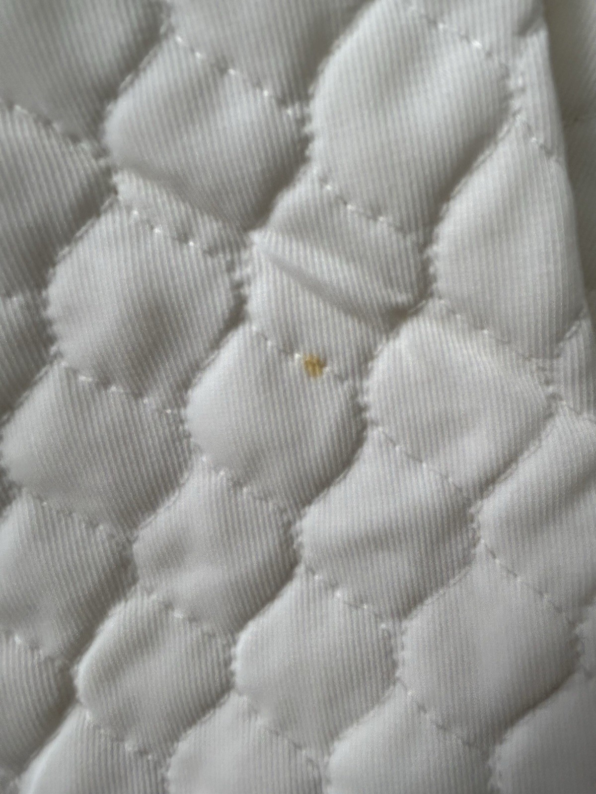 Vintage White Quilted Jacket with Pink Flowers On Lace Appears To Be Small