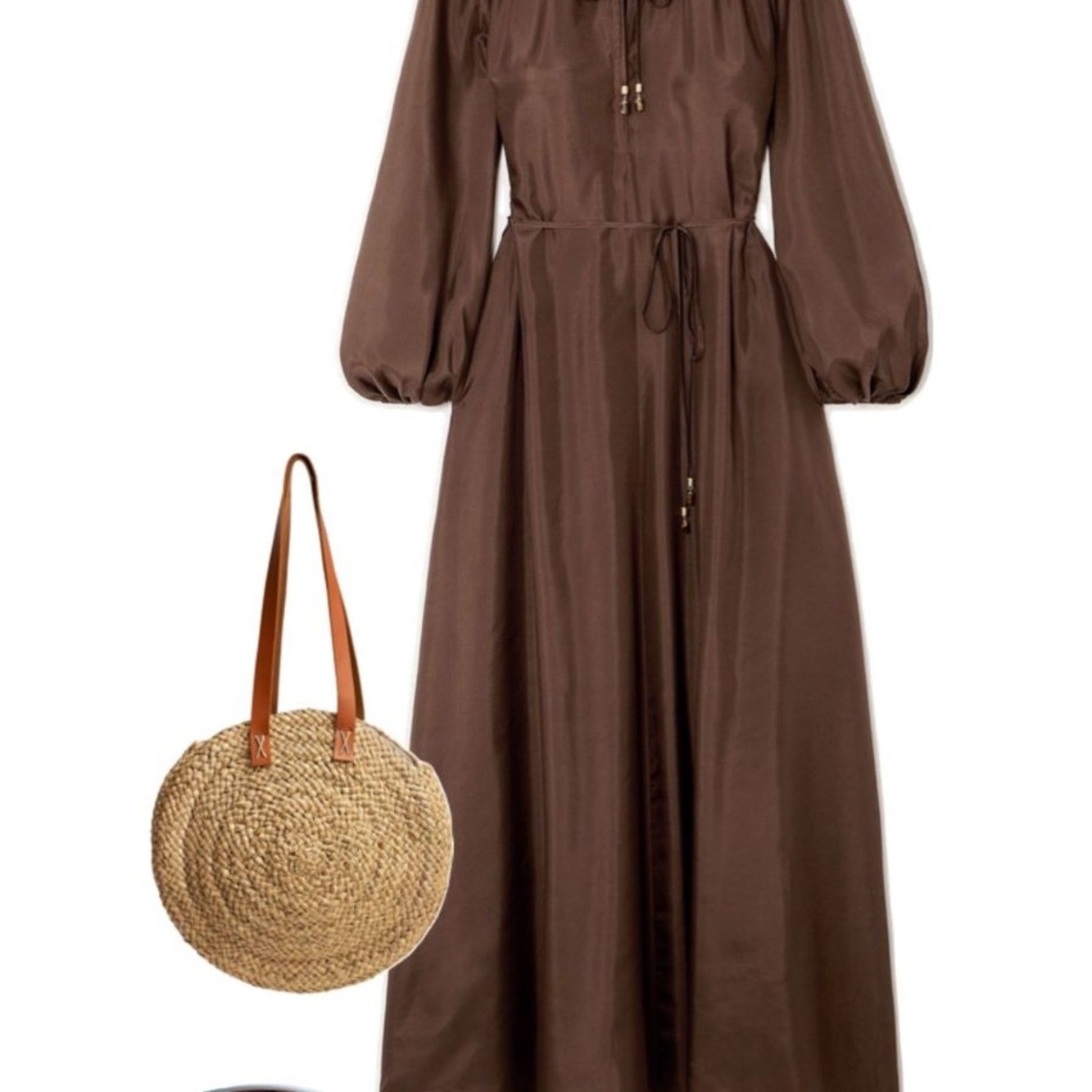 Zimmermann Chocolate Brown 100% Silk Maxi Dress NWT AU 1 / US Small