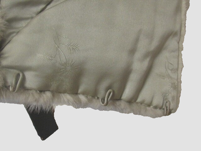 Vintage 50’s Cerulean Mink Fur Convertible Cape Stole Silver Gray Nice!