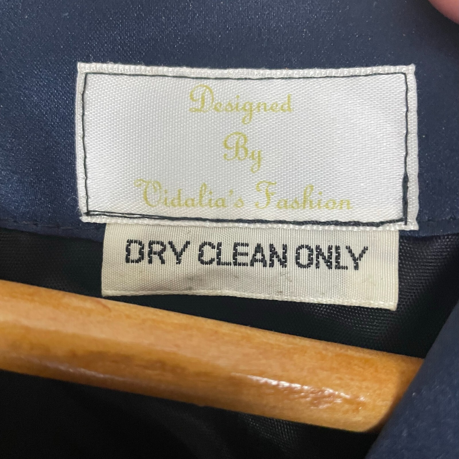 Vintage Vidalia’s Fashion Women’s 2 Pc Dress Suit Silk Blue Check Measurements