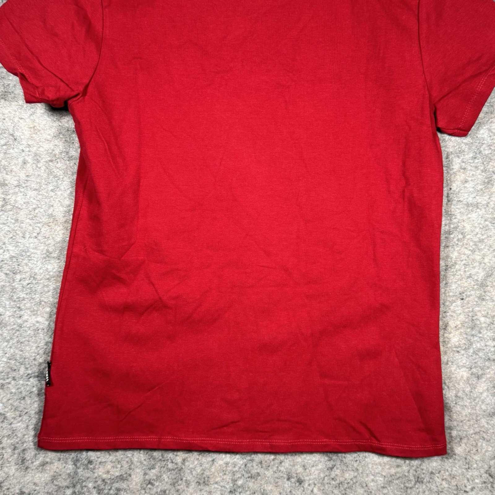 Vintage Y2K NWT Womens Versace Sport Logo Red Graphic T Shirt Size M 17×23