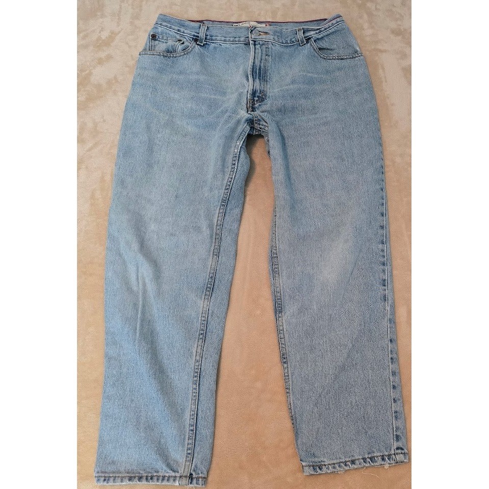 Vintage 90’s Levis 550 Relaxed Tapered Light Wash Jeans Womens 16 Short 1257