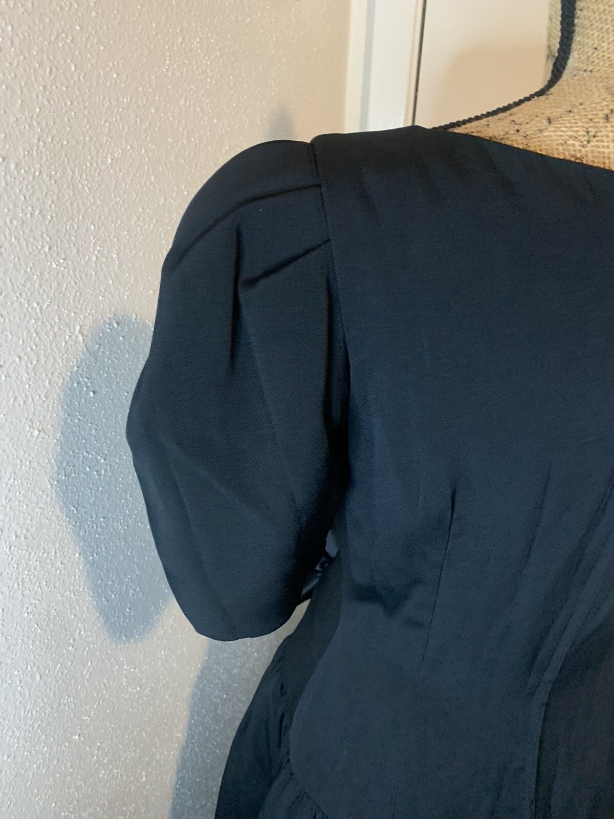 Vintage 1980’s Morton Myles For The Warrens Black Dress 10