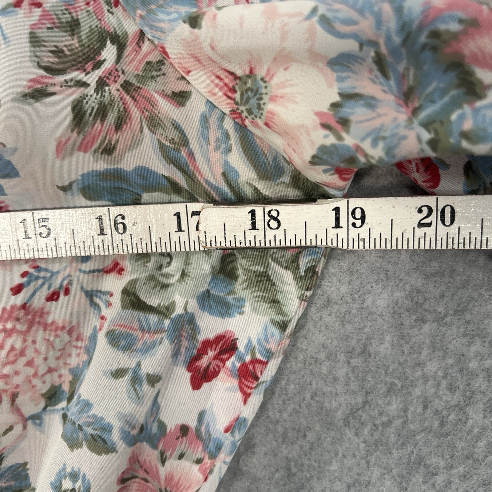 Vintage 80s Pellini Petites by Von Bramlett dress Pink floral 7/8P cottage