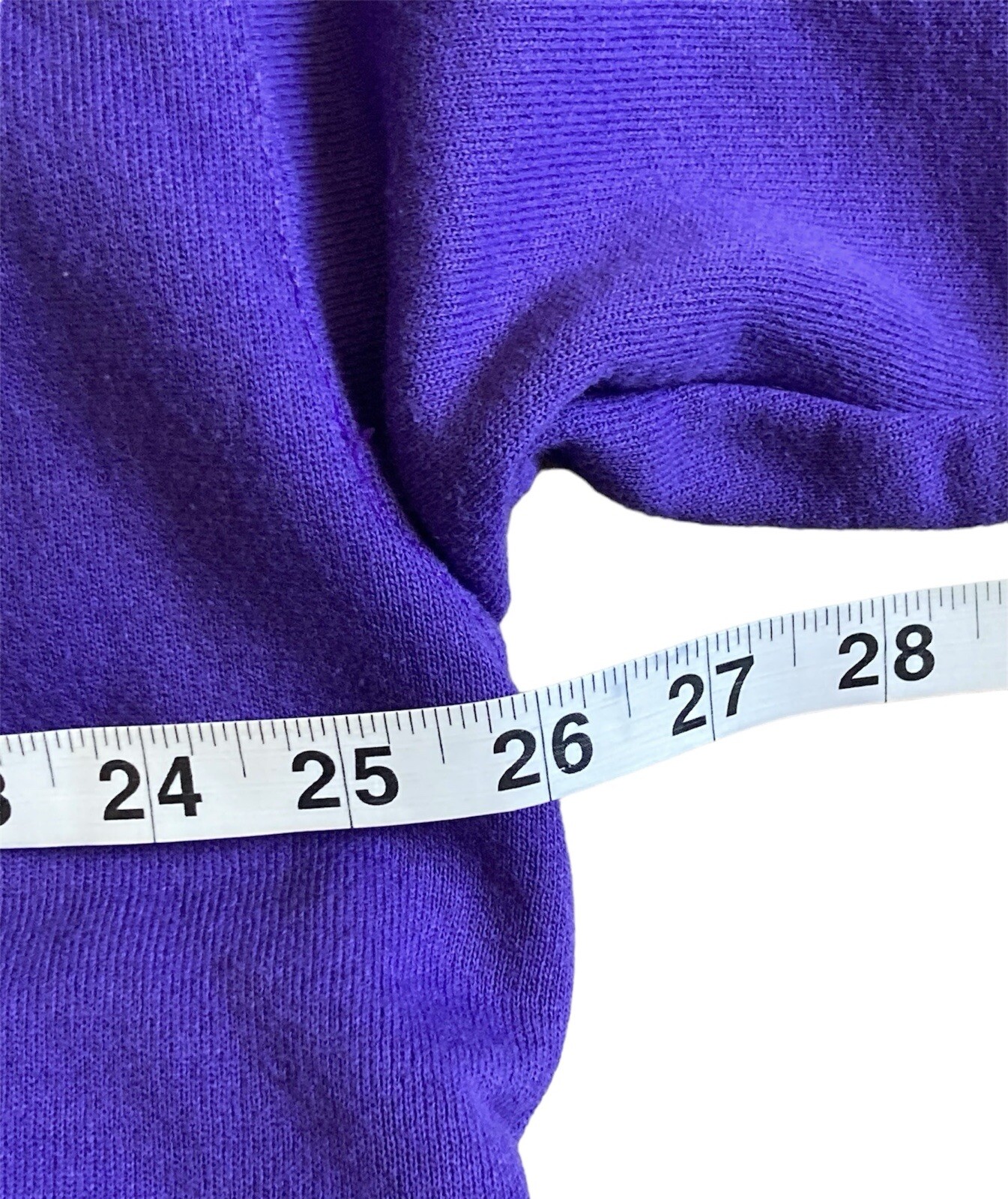 Vintage 90s XL Hanes Heavyweight Purple Long Sleeve Sweater 50/50 Made USA