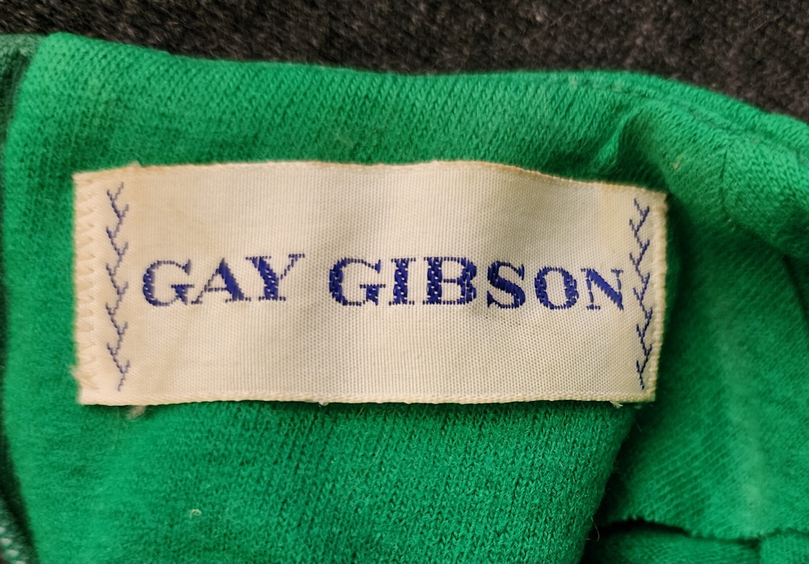 WOMEN’S VINTAGE 50’S ERA GAY GIBSON GREEN DRESS Refer To Measurements