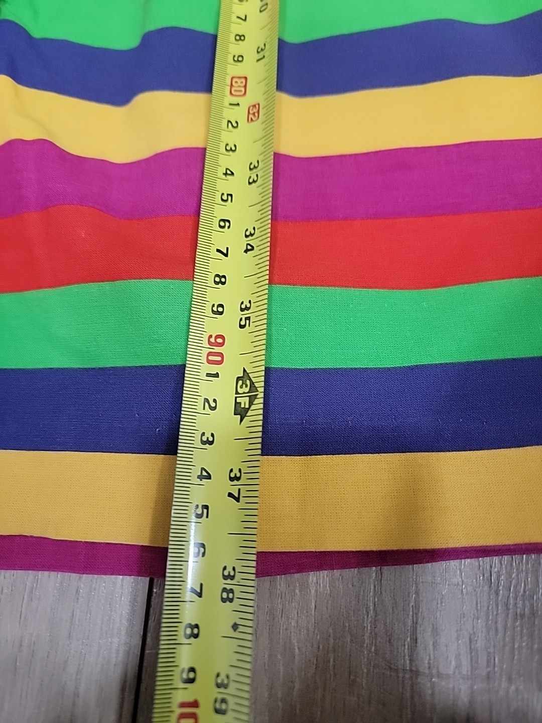 VTG’80 Paul Harris Rainbow Stripe Bodycon Cotton Wiggle Dress