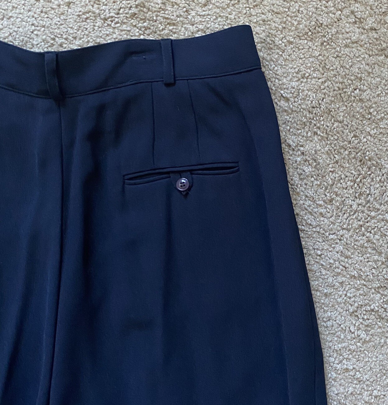 NWT ~ VTG ~ 1980s ~ Liz Claiborne ~ Navy French Finesse Pant ~ Pleated ~ Size 14
