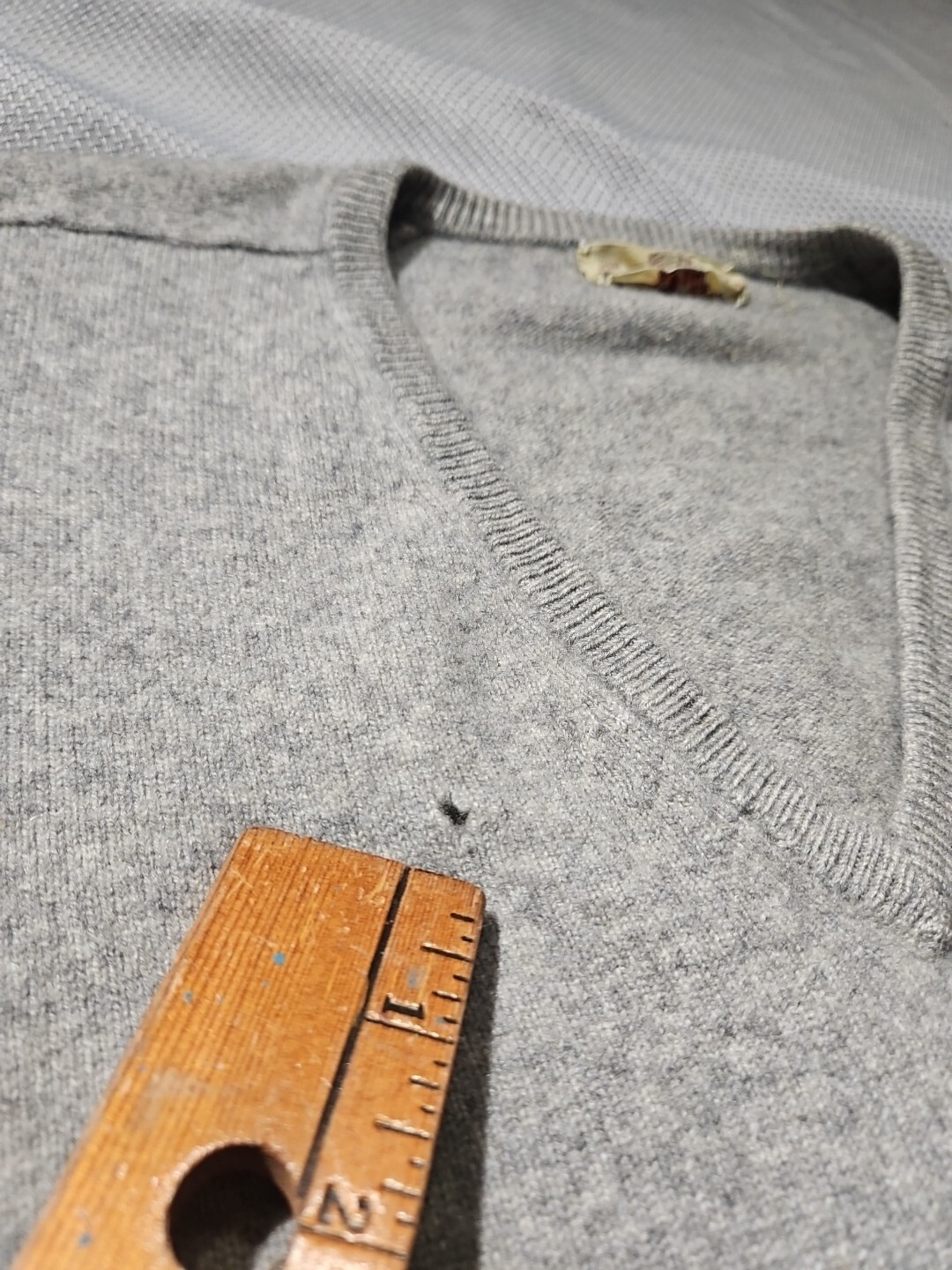 Vintage Braemar Sweater Mens Sz 48 Gray 1990s 100% Cashmere Logo Scotland 90s
