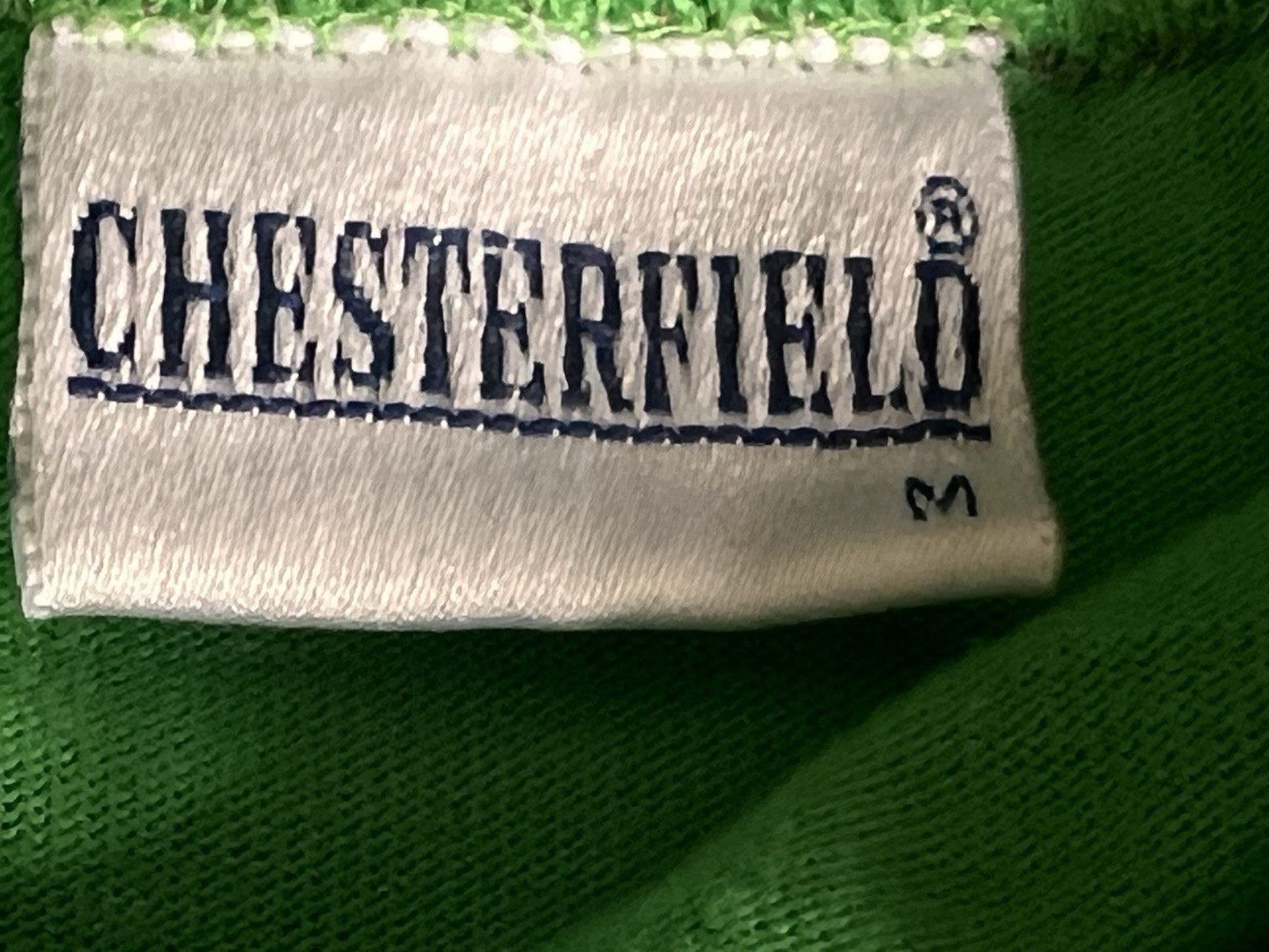 Vintage Chesterfield Shirt Women’s Medium Pink Green Striped Pocket USA