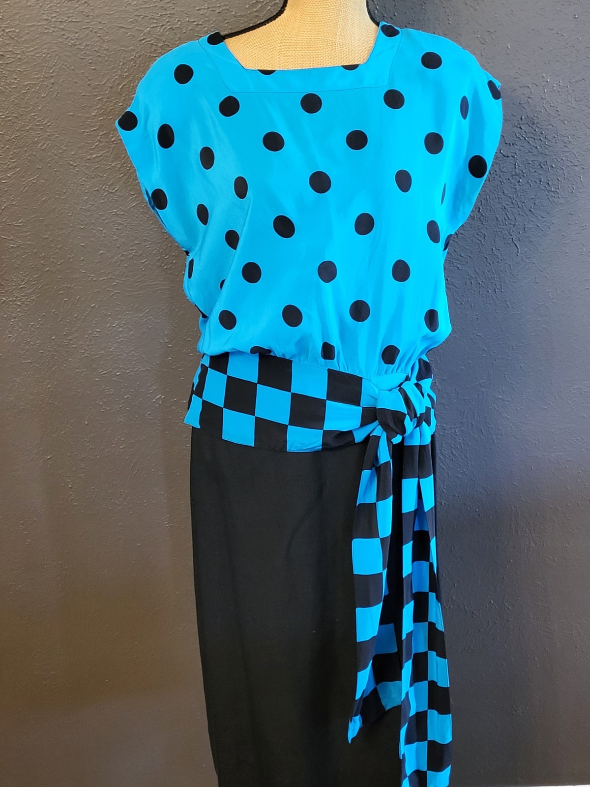 Adele Simpson Vintage 80s Silk/Linen Skirt Set Size 14