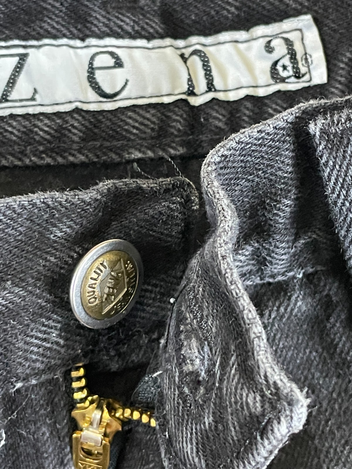 Vintage Zena Jeans Womens 26×29 Denim Mom Jeans High Rise Black