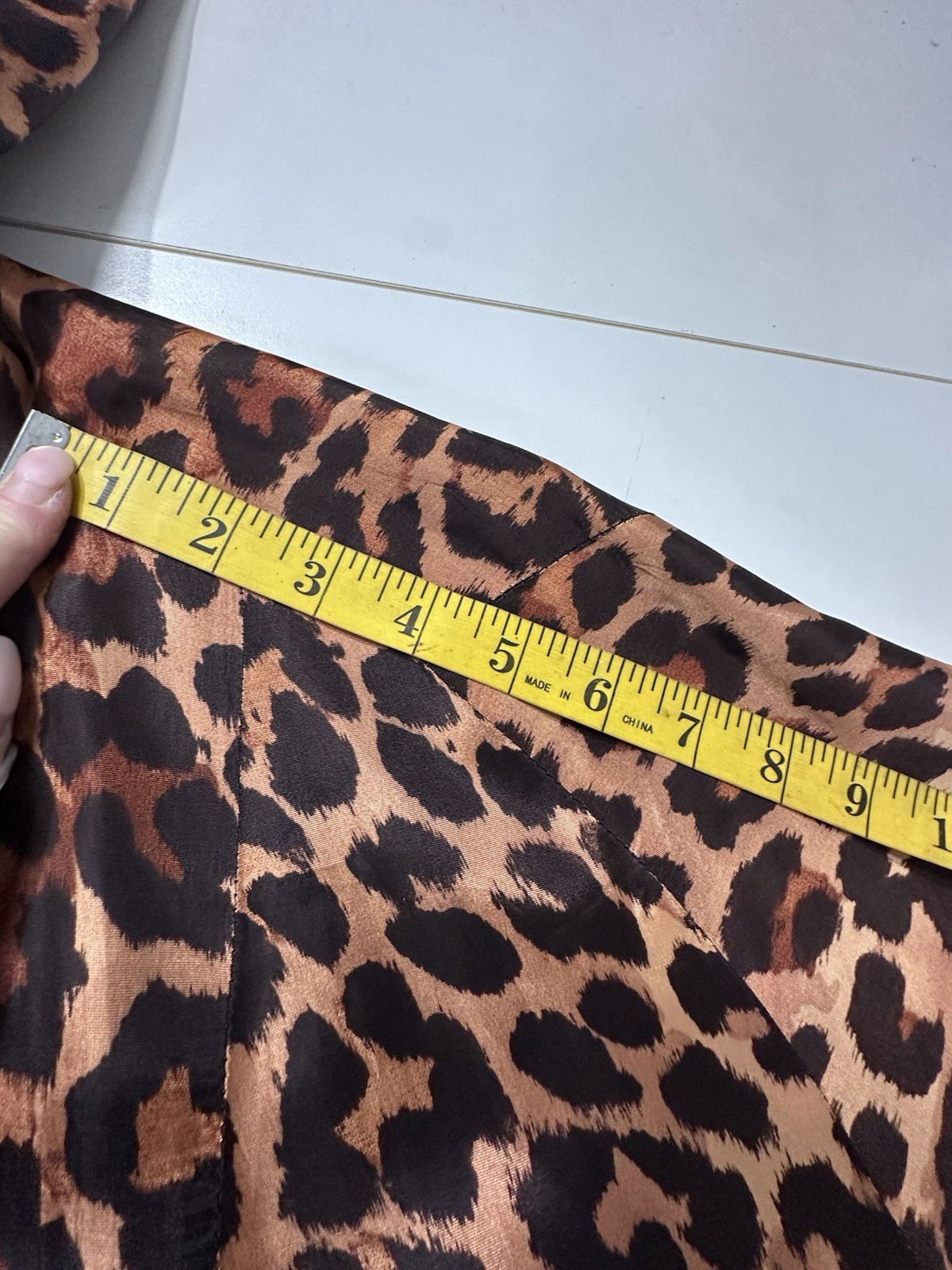 1950s Reversible Silk Satin Duster Coat Leopard Print Hooded Pockets
