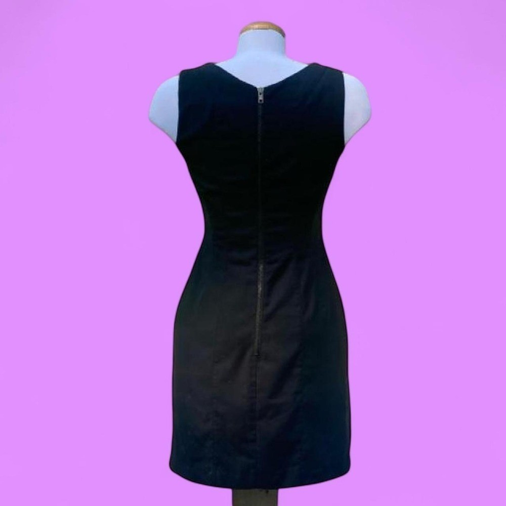 Y2K office siren black dress Workwear Vintage Pinafore Sleek Uniform Tailored