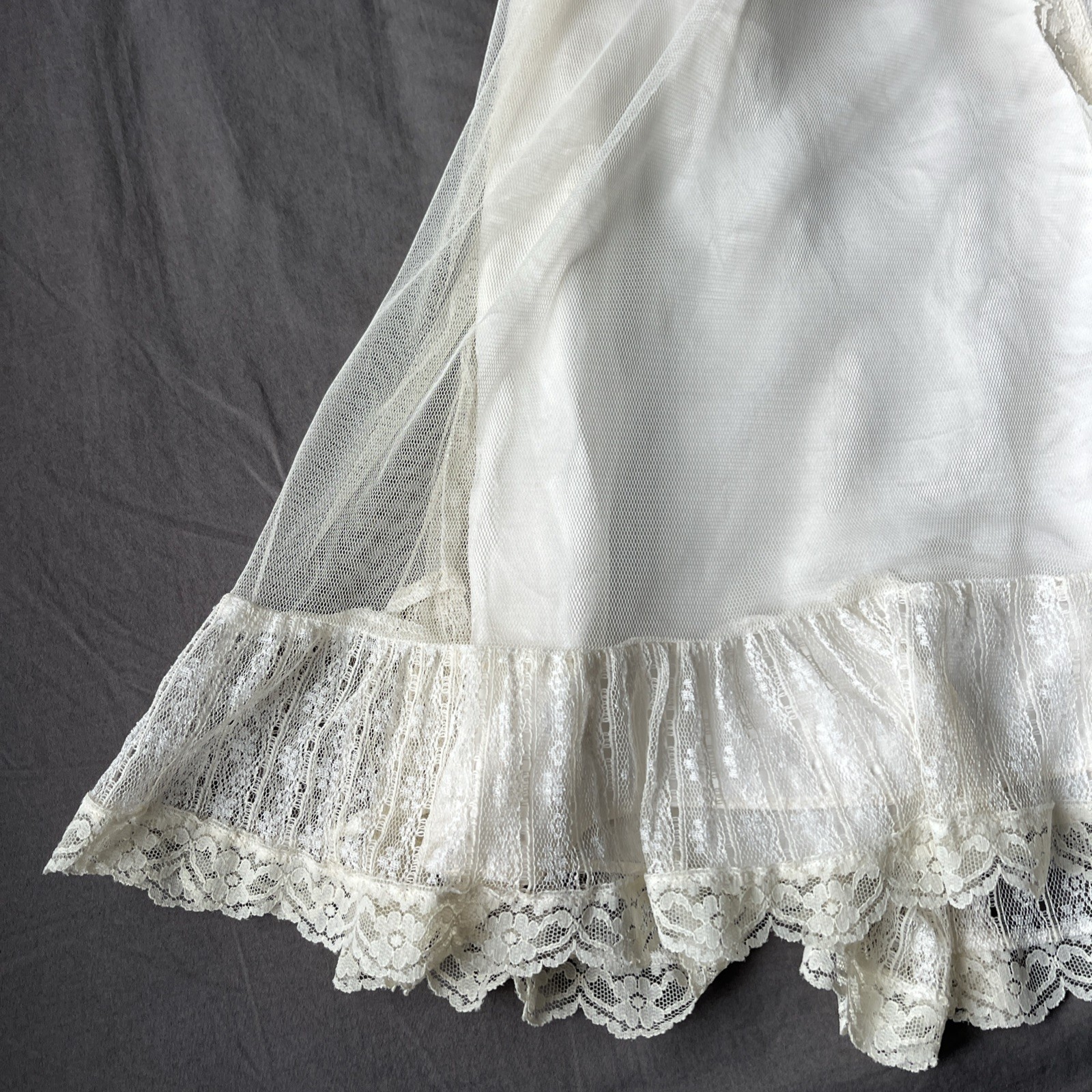 Gunne Sax 70’s Victorian Prairie Bridal Dress Crème Lace Romance Lined Rare Find