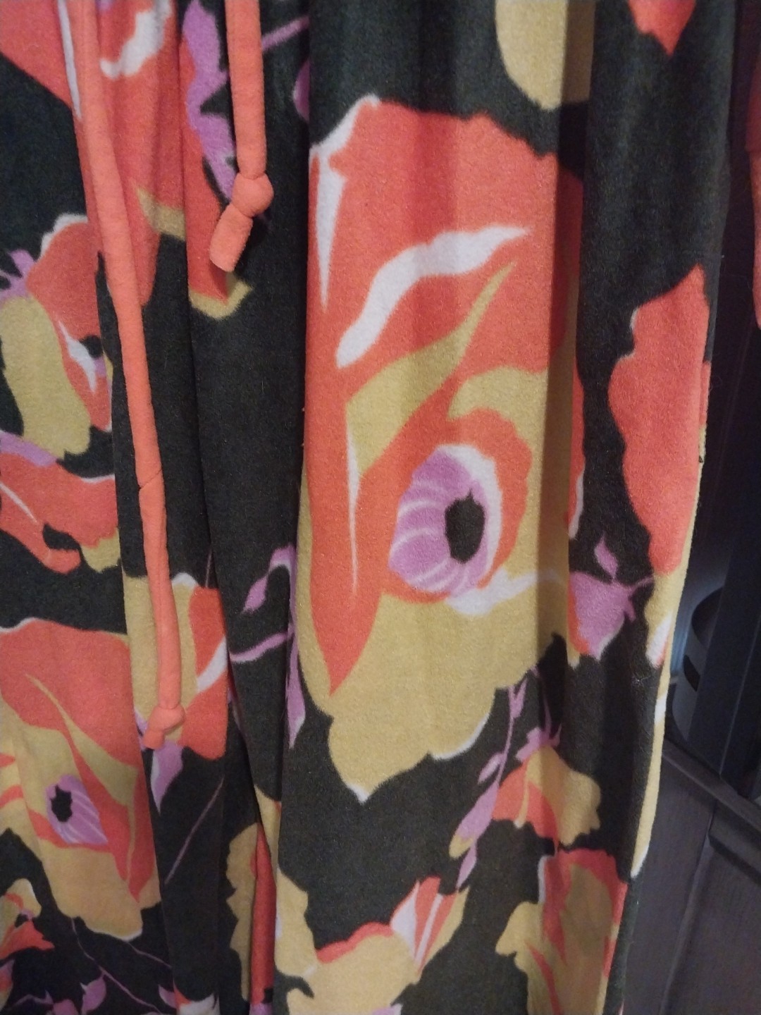 Vintage Evelyn Pearson Lounging Apparel Dress Colorful 60s Mod Tiki Aloha MCM