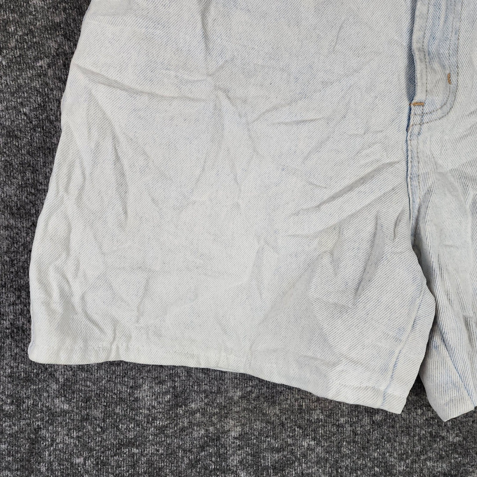 Nuovo Denim Shorts Women 9 Light Blue Acid Wash Floral High Rise Vintage 90s