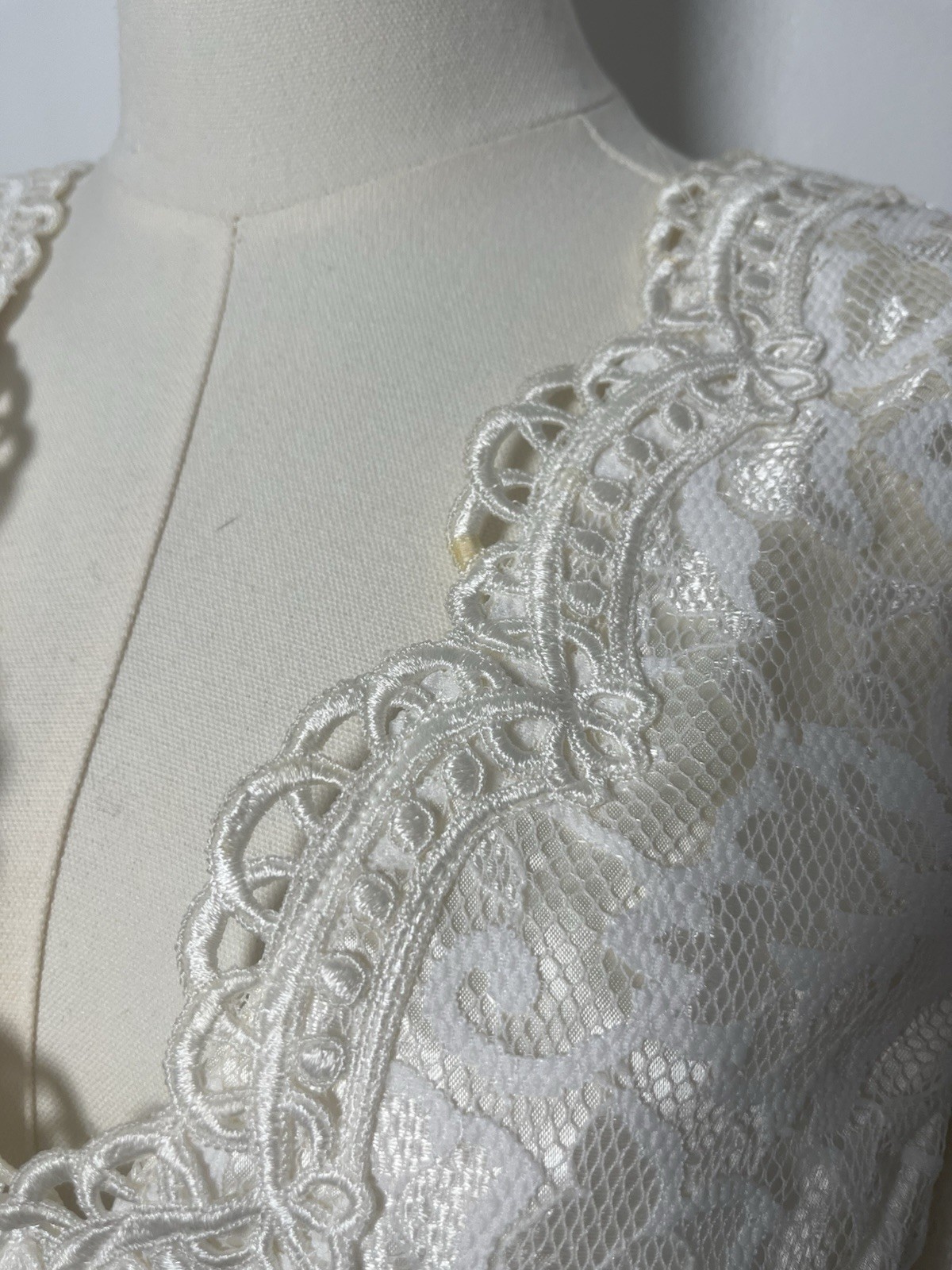Vintage Jessica McClintock Dress Size 16 Bridal Evening Gown USA MADE FAST SHIP