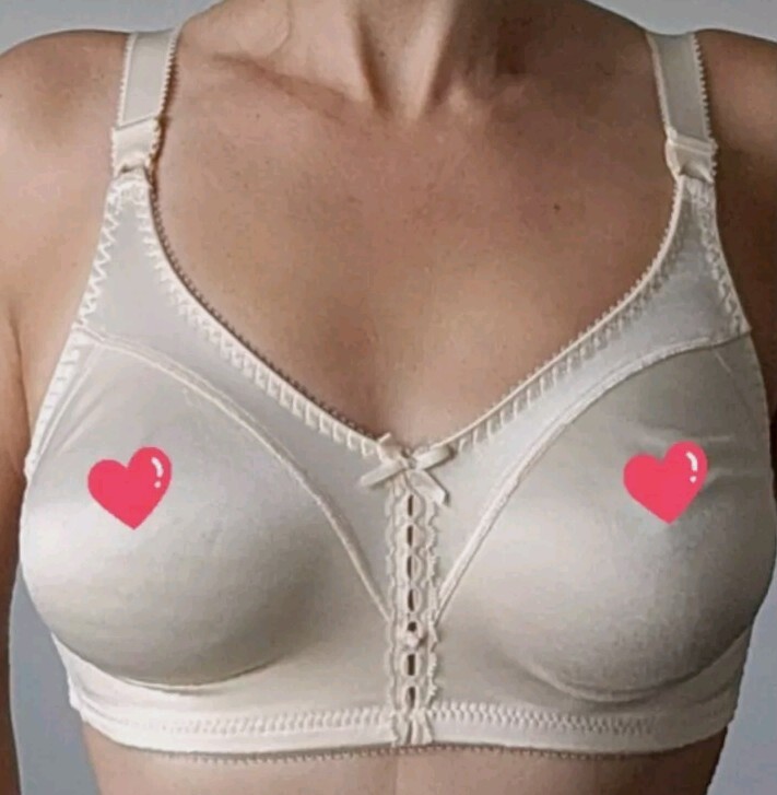 Vtg Bali Ivory Second Skin Satin Unlined Shiny Silky #3820 Bra! 38C
