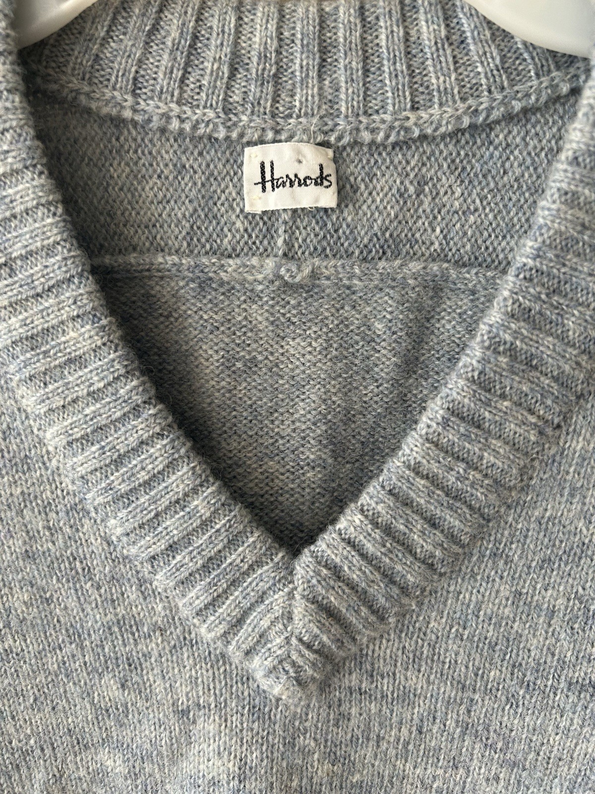Vintage 70s John Laing for Harrods Shetland Wool Sweater Dress Made in Scotland