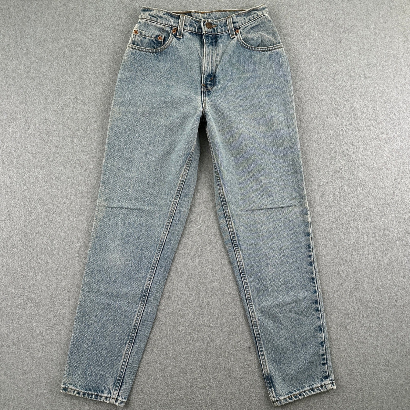 Vintage 90s Levi’s 550 Jeans Women 4 Reg S Blue Relaxed Tapered Leg Made in USA