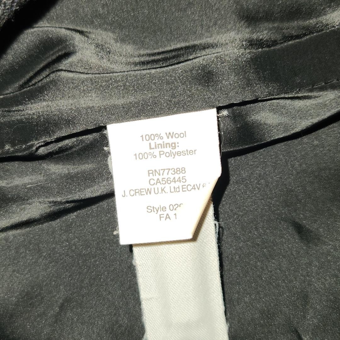 J CREW UK LTD WOOL AND POLYESTER PENCIL SKIRT SIZE 4 RETRO BUSINESS SKIRT