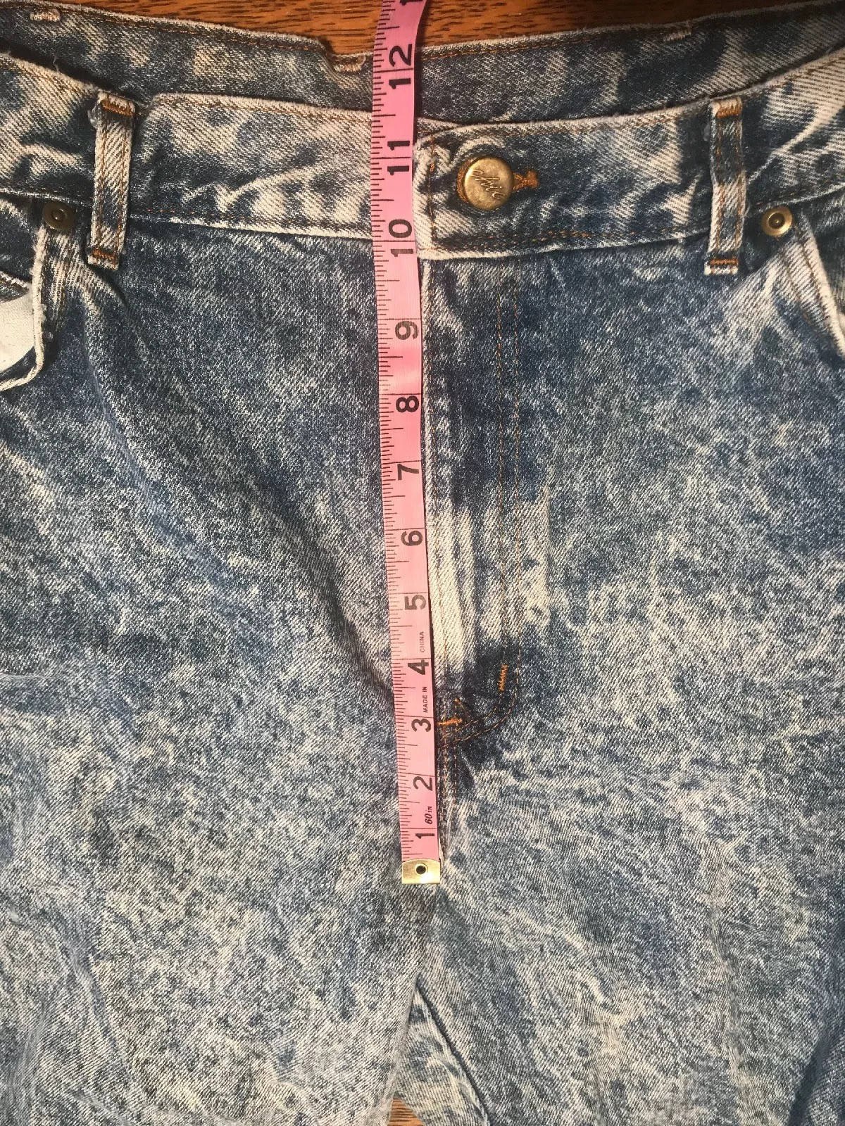 Vintage Chic Acid Wash High Waist Mom Jeans Denim Women’s 22 WP Tapered Ankle
