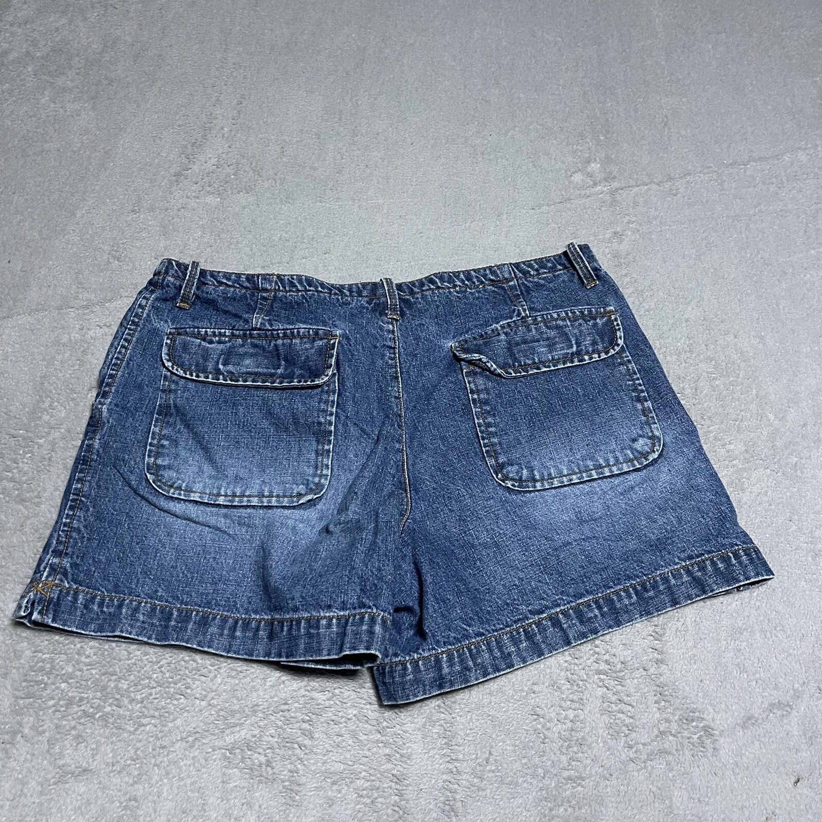Vintage SO GSJC Denim Shorts Womens 11 Blue Cotton Baggy Flap Pocket