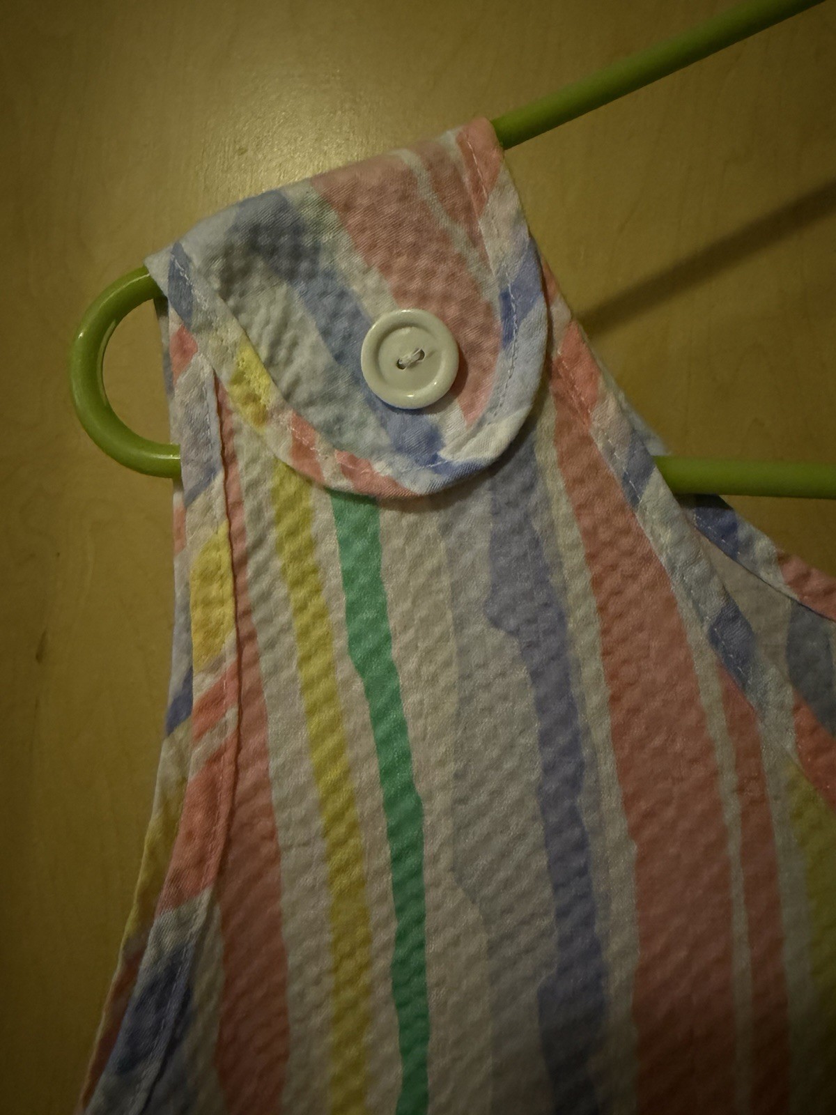 Vintage moomoo nightgown house dress Pastels Striped Lounge Dress 18-20w