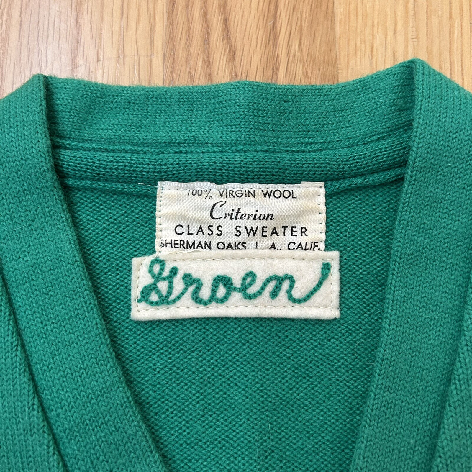 Vintage 50’s Criterion Letterman Utopians Class Sweater