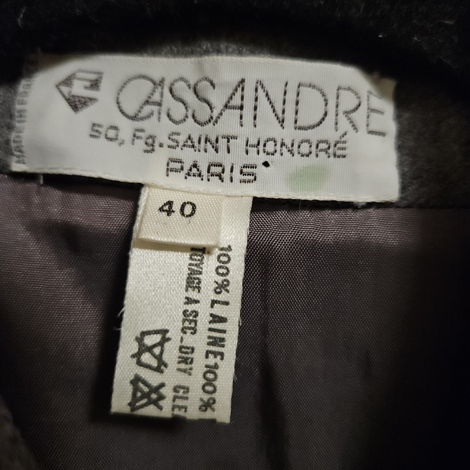 Vintage Cassandre Saint Honore Paris Dress