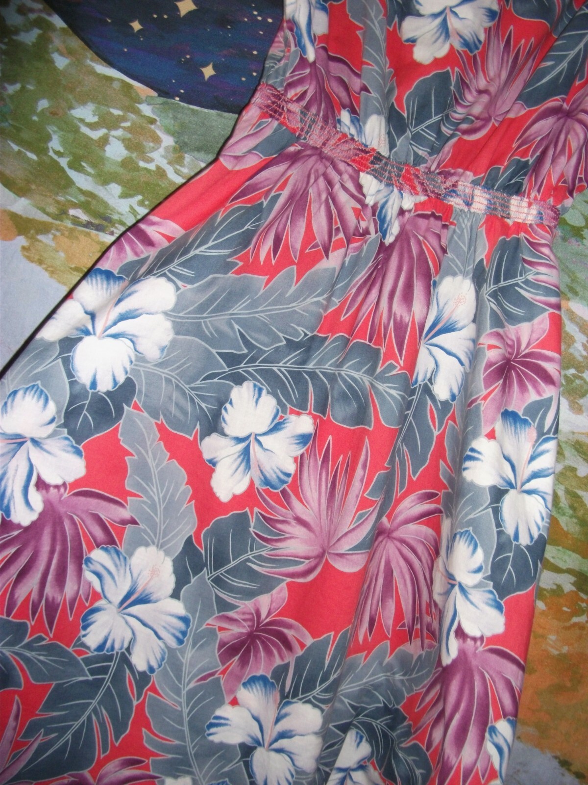 Vintage Hawaiian Dress Lot Hilo Hattie Made in Hawaii 80s Flowers Tiki Islands