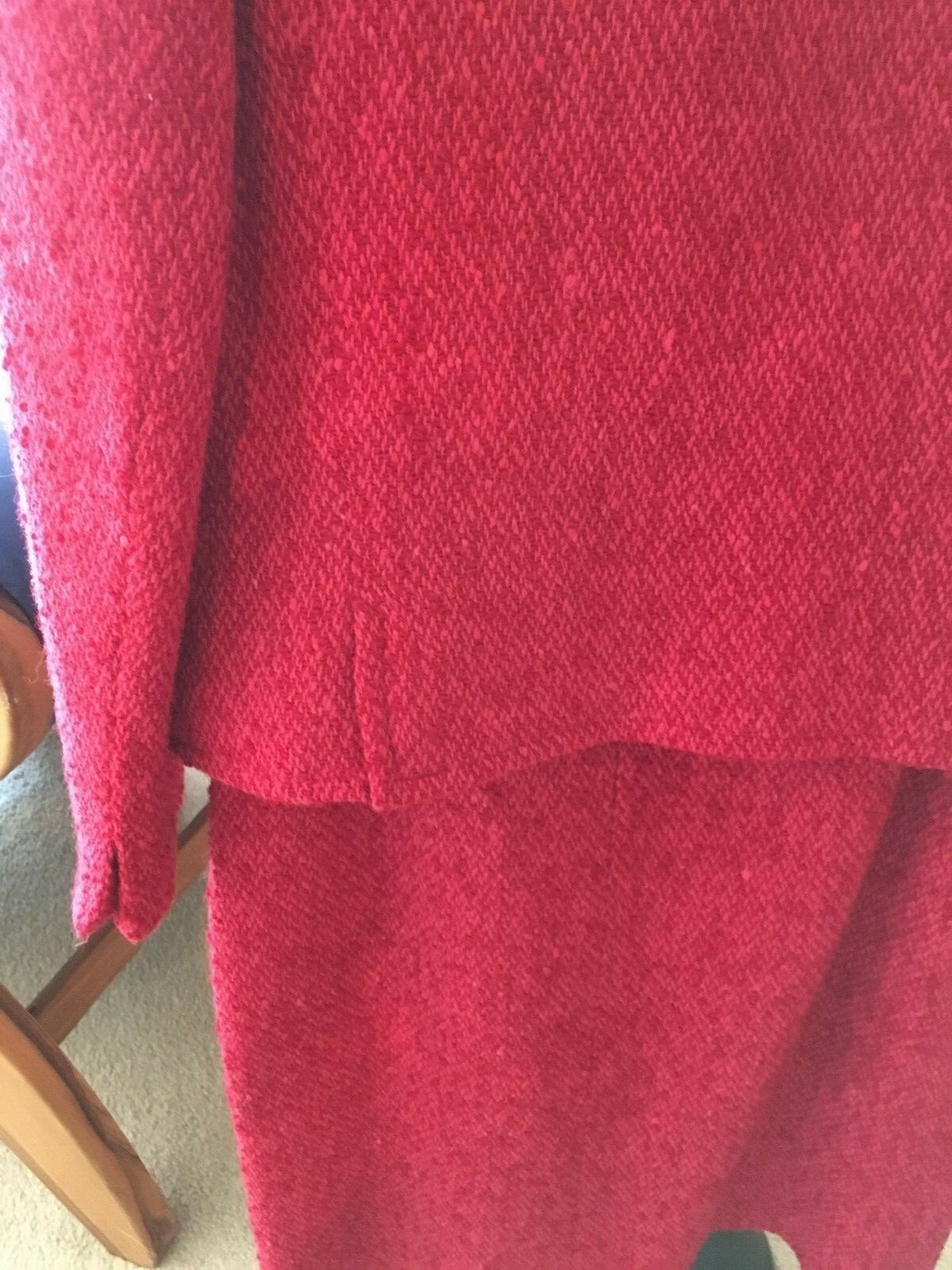 1950’s Vintage Handwoven Donegal Tweed by Jimmy Hourihan- Fuscia Women’s Large