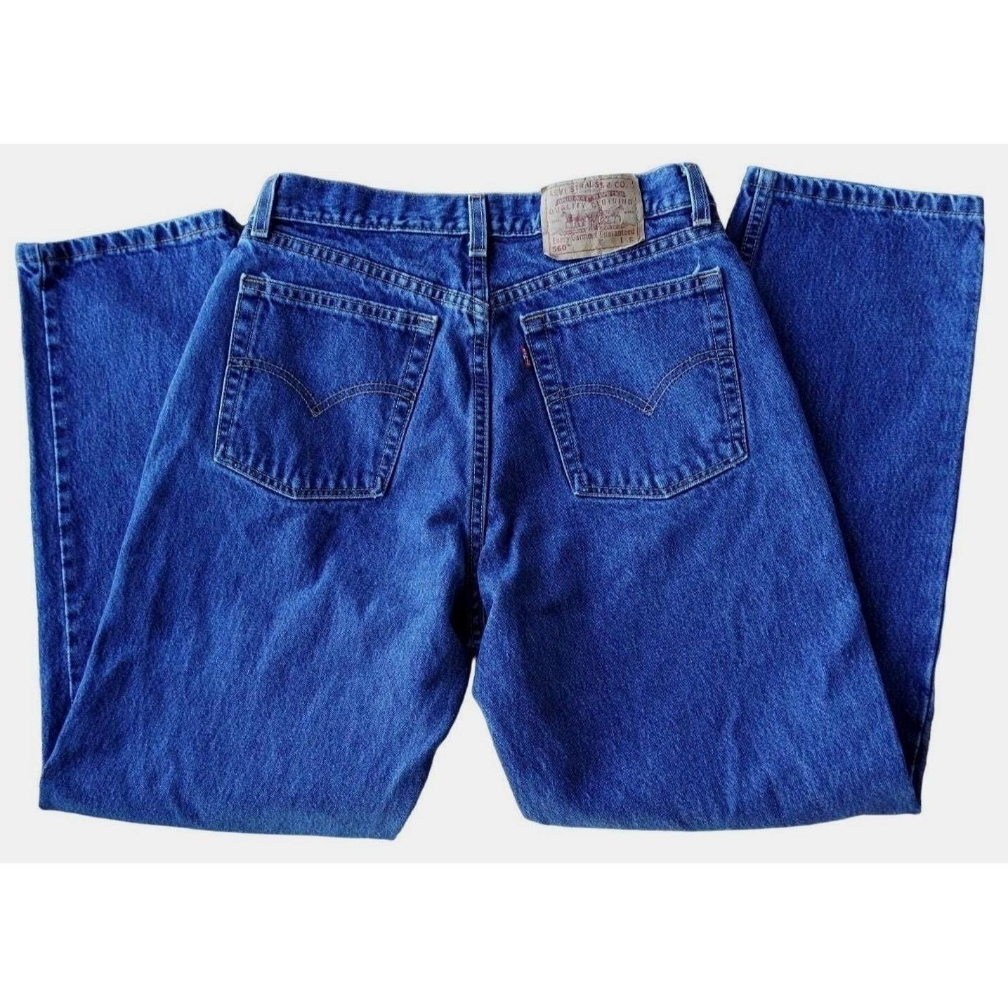 Levi’s 560 Loose Fit Straight Leg Jeans Women 10 Short Blue Vintage USA Made