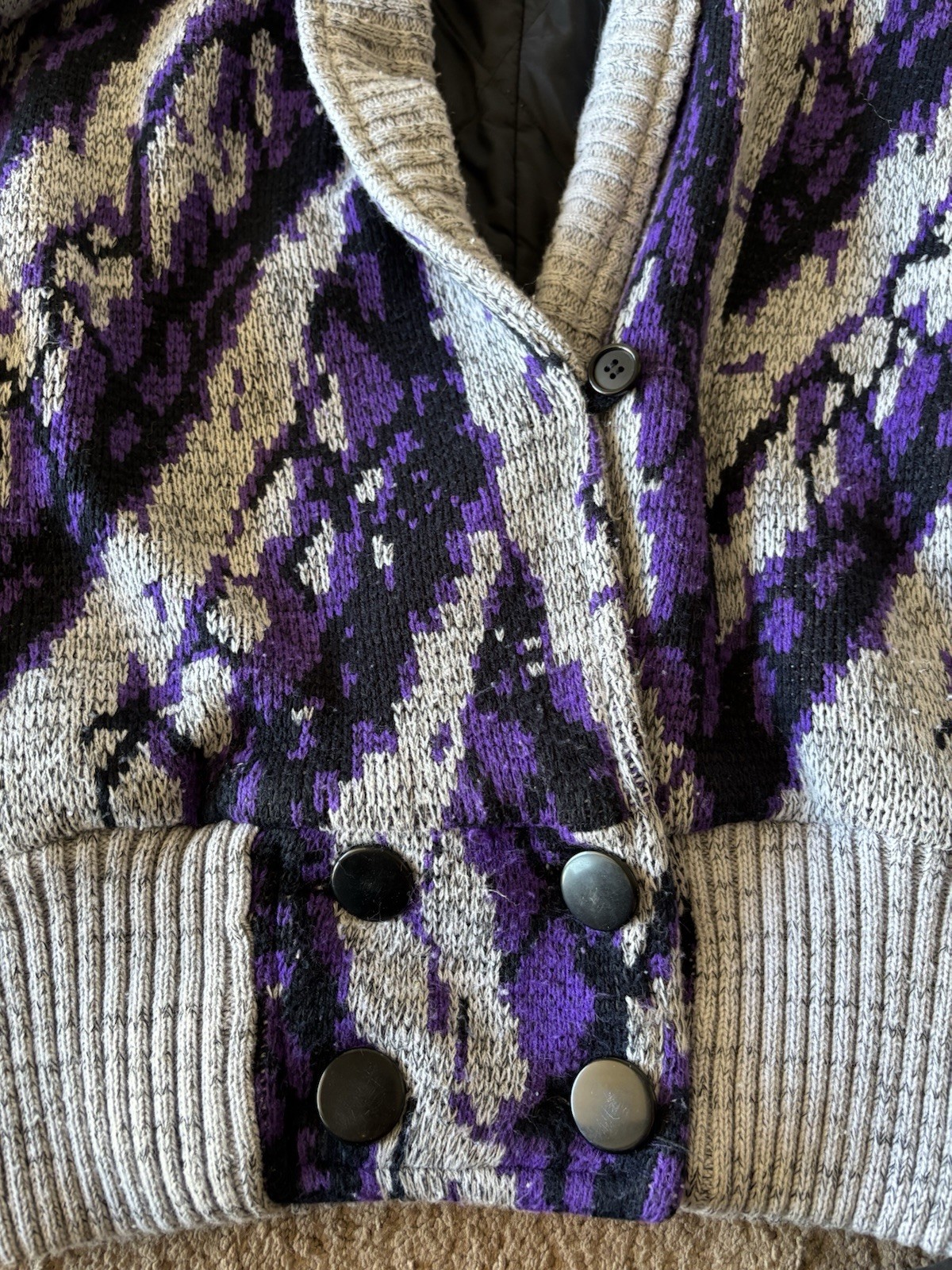 Vintage 70’s/80’s Batwing Chunky Knit Sweater By Learsi