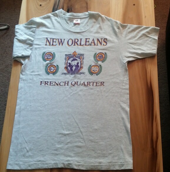 Vintage 80’s 90’s New Orleans French Quarter T Shirt Mardi Gras Jazz Steamboat