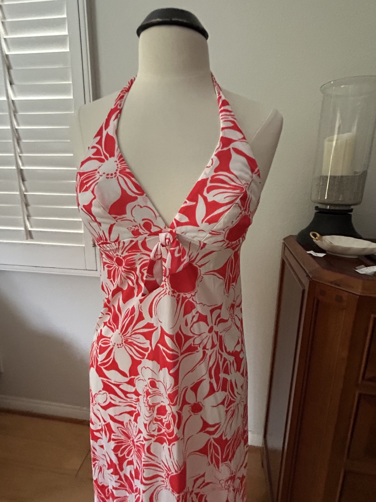 VINTAGE KAHALA HAWAIIAN MAXI HALTER DRESS 70’S-80’S SIZE SMALL