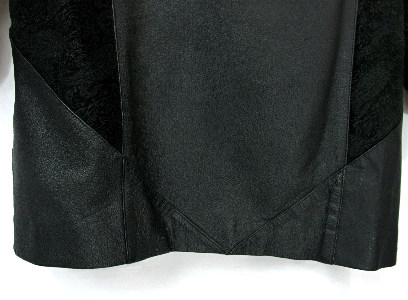 Vintage Wilsons Leather Paisley Dolman Sleeve Thinsulate Overcoat Coat Black M