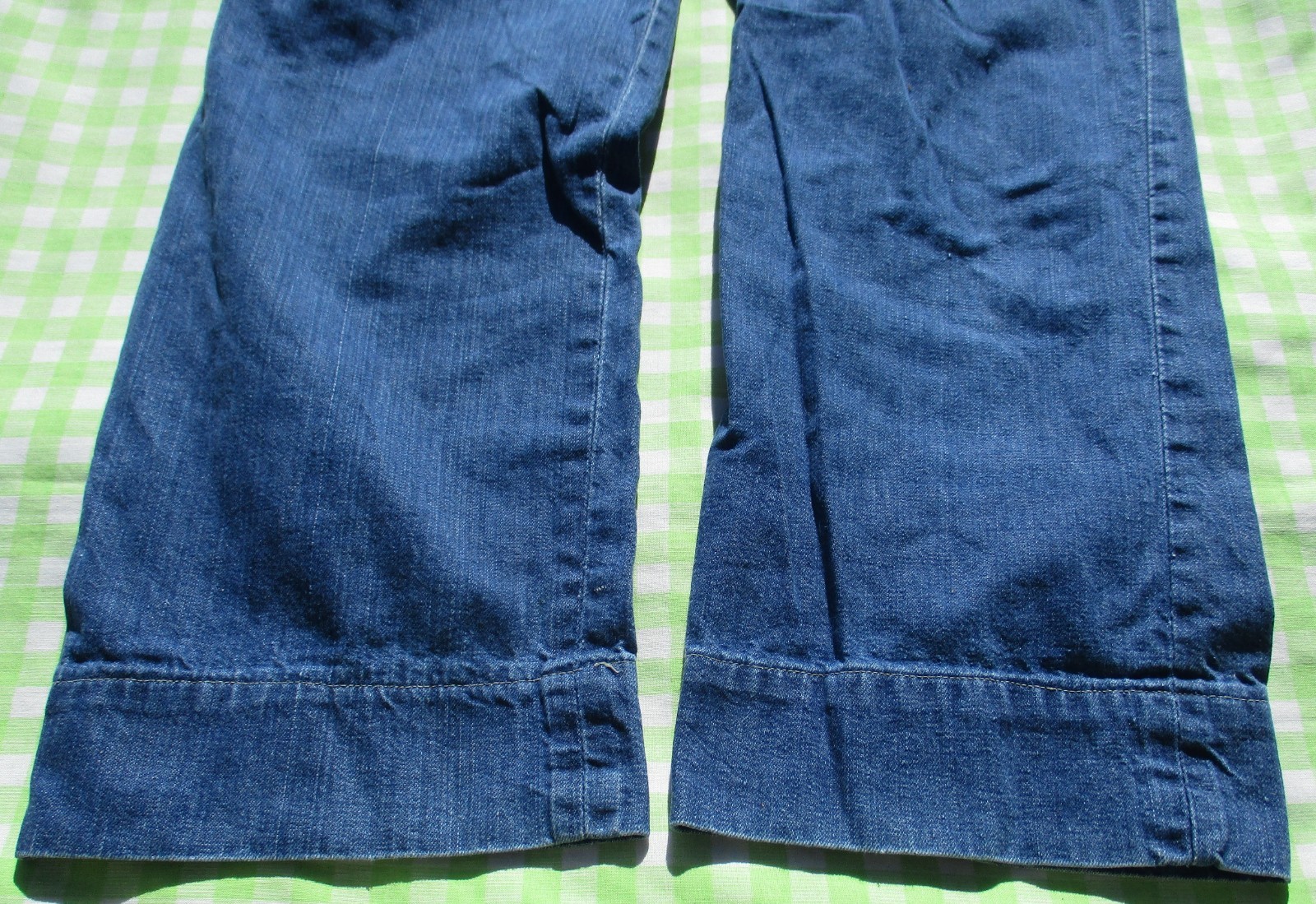 VTG 60s Lee Frontier Lady Pearl Snap Side Zip Denim Jeans 24 1/2 X 29 5/8