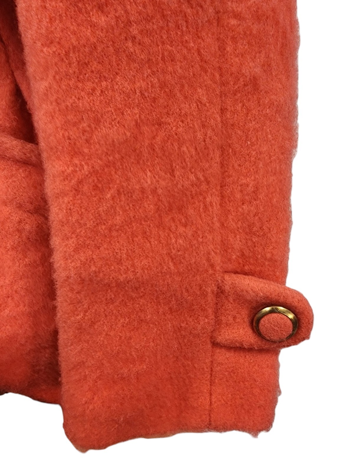 Vtg 40s Princess Jacket Coat Pink M Lilli Ann Style Fuzzy Tailor Fit Flare Short
