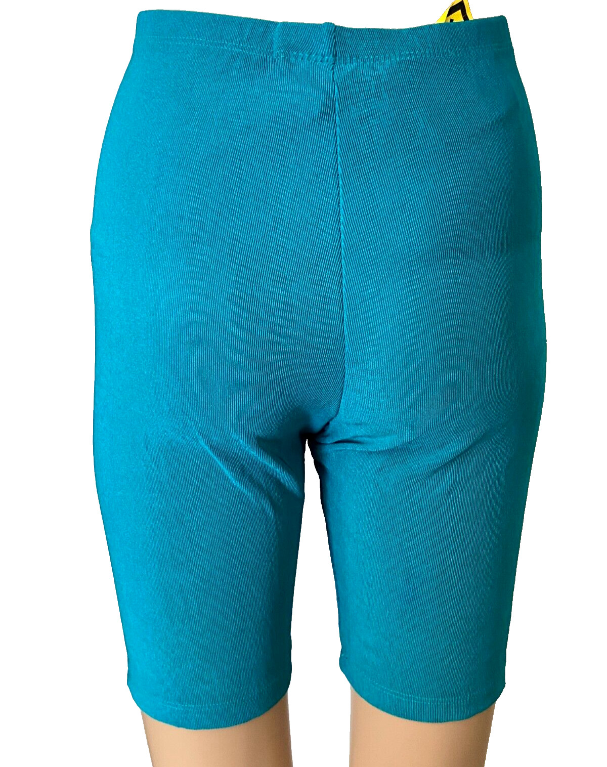 Vintage 80’s Easy Wear Biker Shorts Teal Spandex Workout sz L ~ NEW with TAG